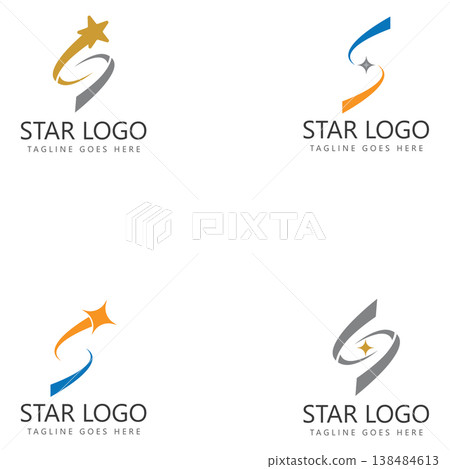 star letter s logo design template 138484613