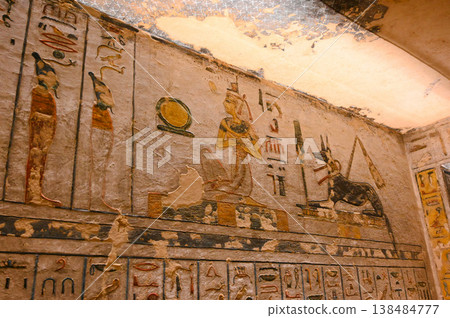 Valley of the Kings, Tomb of Ramesses III, Pharaohs and Gods, Murals, Luxor Valley of the Kings, Tomb of Ramesses III, Pharaohs and Gods, Murals, Luxor 138484777