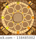 Ore extraction in the mine. Board game. Vector design for app game user interface. 138485002