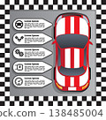 Car service, repair, diagnostic. The template for the presentation. Vector illustration. 138485004