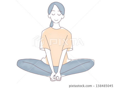 女人伸展身體 01 女人伸展身體 01 138485045
