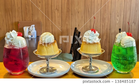 Retro pudding and cream soda Retro pudding and cream soda 138485187