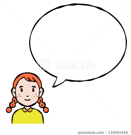 Speech bubble: Person, woman, foreigner, nationality 138485480