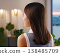 Back view of a woman with long hair (generated by AI) 138485709
