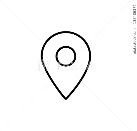 Location Pin Line Icon 138486375