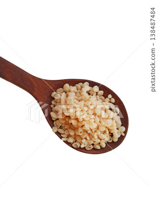 Japanese shrimp flavored Tenkasu or fried dough scraps Japanese shrimp flavored Tenkasu or fried dough scraps 138487484