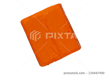 Colorful plasticine clay on white background. Colorful plasticine clay on white background. 138487490
