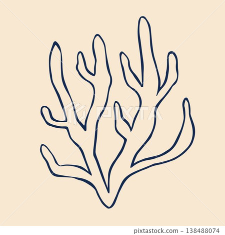 A vibrant vector illustration of seaweed showcases the beauty of underwater flora. A vibrant vector illustration of seaweed showcases the beauty of underwater flora. 138488074