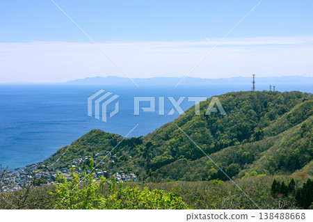 The Tsugaru Strait as seen from Mount Hakodate 138488668