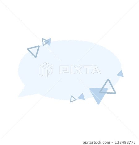 Triangle speech bubble Triangle speech bubble 138488775