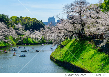 櫻花在千代gabuchi,東京盛開 櫻花在千代gabuchi,東京盛開 138489108