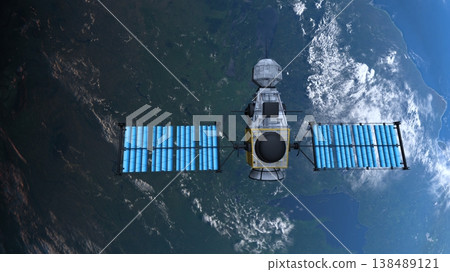 Satellite and Earth Satellite and Earth 138489121
