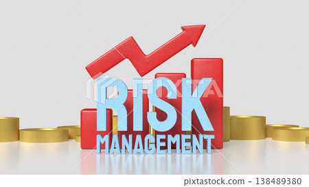 Risk Management Financial Growth Strategy Business Investment Concept 3d render. 138489380
