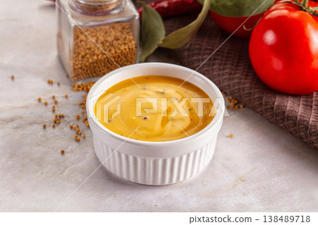 Honey and mustard sauce flavor seasoning dip Honey and mustard sauce flavor seasoning dip 138489718