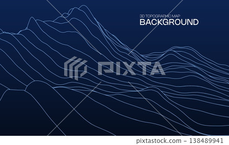 Map abstract contour for relief terrain grid and land landscape line. Cartography geography topography for mountain topographic vector and geographic texture topo. Map design wavy with relief. Map abstract contour for relief terrain grid and land landscape line. Cartography geography topography for mountain topographic vector and geographic texture topo. Map design wavy with relief. 138489941