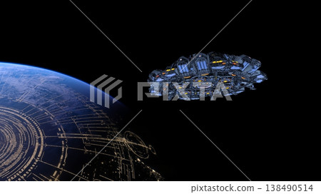 Earth and UFO Earth and UFO 138490514