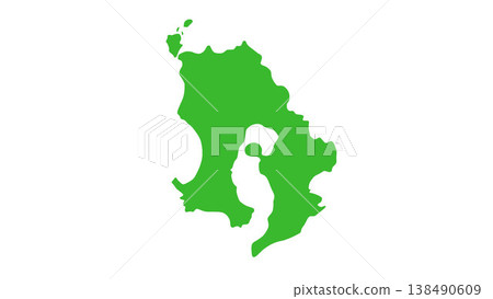 日本鹿兒島縣地圖 138490609