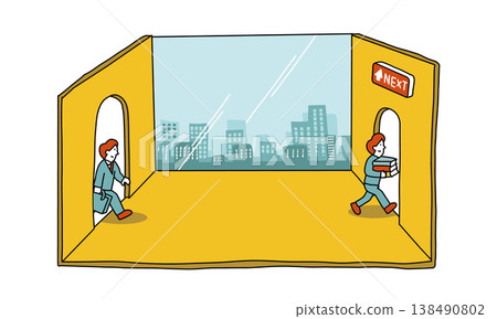 From joining a company to leaving it: The image of young people, early retirement, job hopping, and career changes. From joining a company to leaving it: The image of young people, early retirement, job hopping, and career changes. 138490802