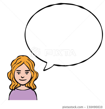 Speech bubble: Person, woman, foreigner, nationality Speech bubble: Person, woman, foreigner, nationality 138490810