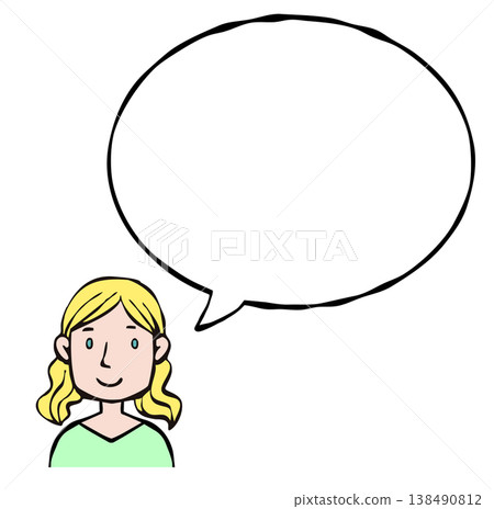 Speech bubble: Person, woman, foreigner, nationality Speech bubble: Person, woman, foreigner, nationality 138490812