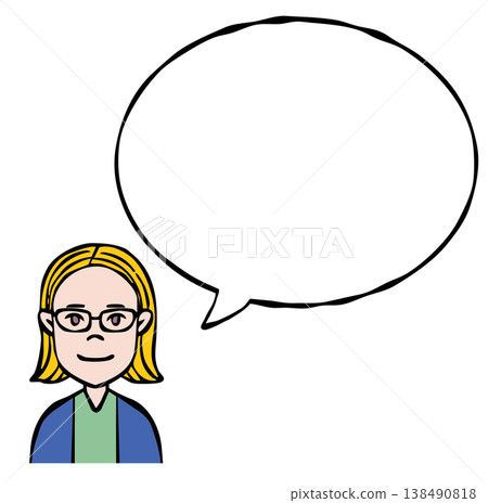 Speech bubble: Person, woman, foreigner, nationality Speech bubble: Person, woman, foreigner, nationality 138490818