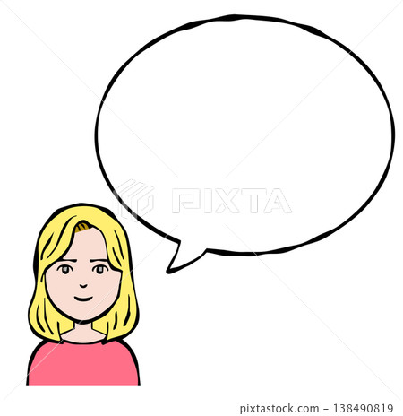 Speech bubble: Person, woman, foreigner, nationality Speech bubble: Person, woman, foreigner, nationality 138490819