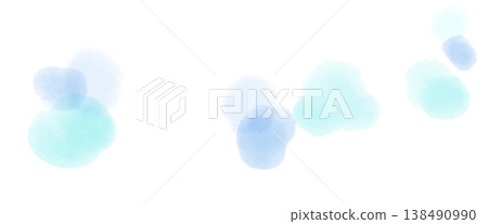 淺藍色漸層水彩畫，質地柔軟，呈氣泡狀。 138490990