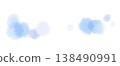 一種柔軟的、類似泡泡的裝飾材料，具有水彩紋理，帶有模糊的淺藍色和藍色漸變。 138490991