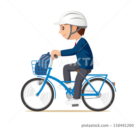 High school student wearing a bicycle helmet 02 High school student wearing a bicycle helmet 02 138491260