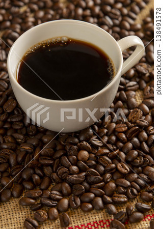 Coffee and coffee beans Coffee and coffee beans 138491578