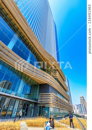 Tokyo, Minato Ward: Takanawa Gateway City, THE LINKPILLAR 2, which recently had its grand opening. 138491965