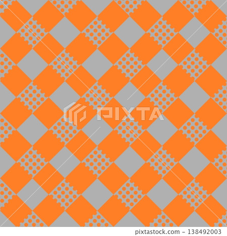 Orange x gray pattern Orange x gray pattern 138492003
