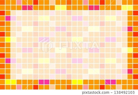Geometric pattern frame, white space, square, orange, pink Geometric pattern frame, white space, square, orange, pink 138492103