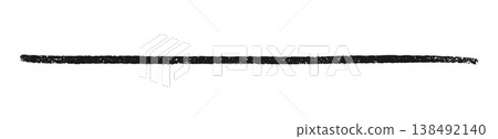 Black crayon underline with rough texture and uneven edges for text emphasis or handwritten note decoration. Horizontal stroke line with grainy finish for document highlighting or sketch element. Black crayon underline with rough texture and uneven edges for text emphasis or handwritten note decoration. Horizontal stroke line with grainy finish for document highlighting or sketch element. 138492140