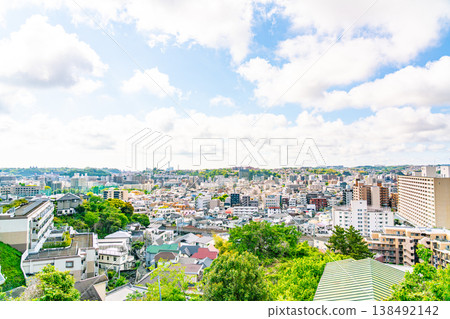 【神奈川縣】春日晴空下的住宅區 138492142