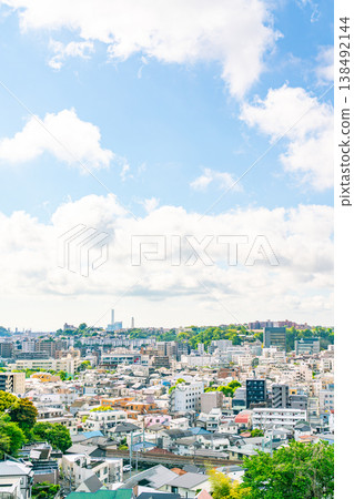 【神奈川縣】春日晴空下的住宅區 138492144