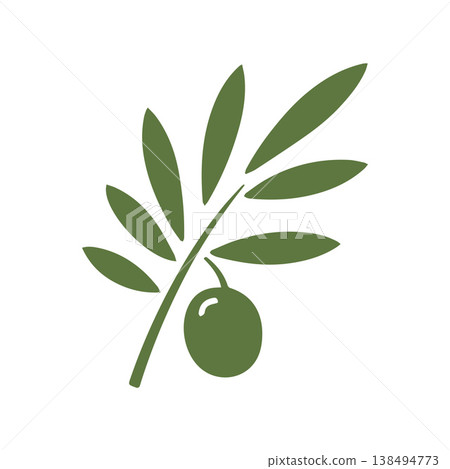 Abstract Mediterranean Olive Oil Brand Identity Symbol 138494773