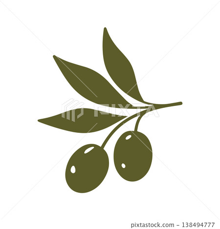 Luxury Golden Olive Branch Premium Oil Logo Luxury Golden Olive Branch Premium Oil Logo 138494777