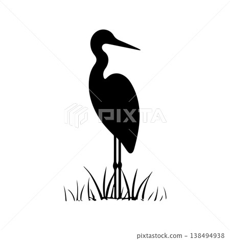 Outdoor Adventure Heron Bird Wildlife Logo Design Concept Outdoor Adventure Heron Bird Wildlife Logo Design Concept 138494938
