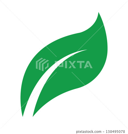 Minimalist Nature Logo Representing Eco Life Balance 138495078