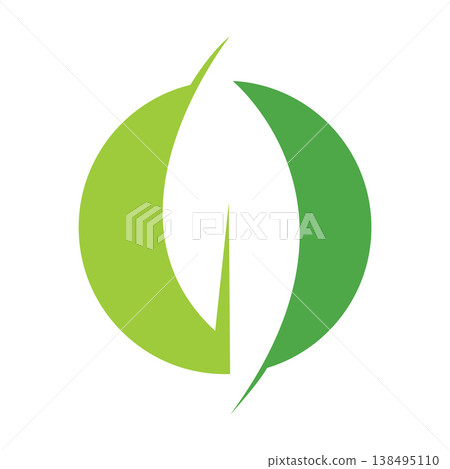 Dynamic Green Leaf Logo For Innovative Eco Startups 138495110