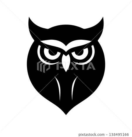 Minimalist Owl Logo Representing Wisdom And Intelligence Minimalist Owl Logo Representing Wisdom And Intelligence 138495166
