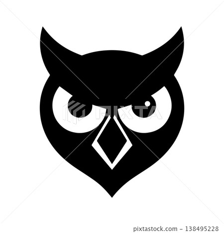 Strategic Owl Logo Representing Intelligence And Planning 138495228
