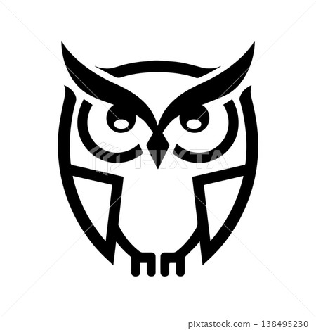 Abstract Modern Owl Logo With Creative Interpretation 138495230