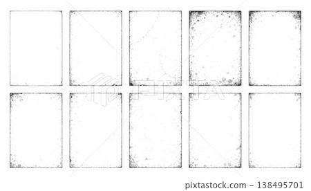 Grunge frame with overlay texture. Old dirty concrete background with cracks and scratches. Distressed grainy surface. Vintage urban backdrop. Scraped and stained design element. Vector illustration Grunge frame with overlay texture. Old dirty concrete background with cracks and scratches. Distressed grainy surface. Vintage urban backdrop. Scraped and stained design element. Vector illustration 138495701