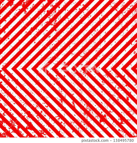 Warning sign with red and white diagonal lines. Attention, danger or caution symbol. Construction site signage, road safety notice, hazard banner, security alert shield. Vector illustration Warning sign with red and white diagonal lines. Attention, danger or caution symbol. Construction site signage, road safety notice, hazard banner, security alert shield. Vector illustration 138495780
