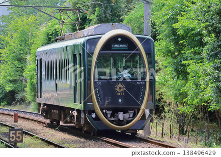 叡山電鐵：叡山本線上的清新綠意與比叡觀光列車 138496429