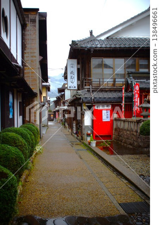 The townscape of Gujo Hachiman: Nonaka Inari Shrine (Inari-cho) The townscape of Gujo Hachiman: Nonaka Inari Shrine (Inari-cho) 138496661