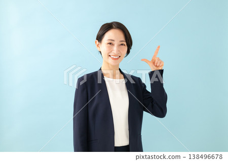 business woman pointing business woman pointing 138496678