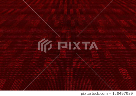Rectangular Systematic Logic - Geometric Grid of Binary Code. Perspective. Rectangular Systematic Logic - Geometric Grid of Binary Code. Perspective. 138497089